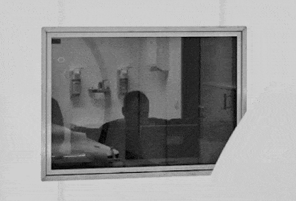 MRI room shielded window glass